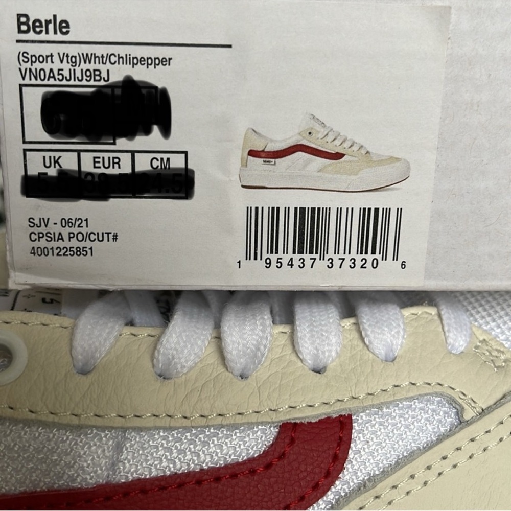 Vans Berle Sport Vtg White/Chili Pepper WMNS sneakers - Picture 16 of 16